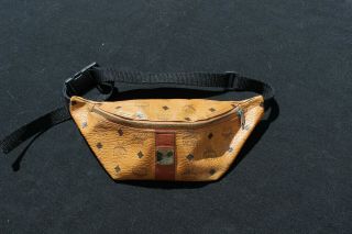 Vintage Authentic Mcm Fanny Pack Waist Bag Waist Belt Pouch Monogram