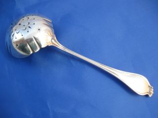 Antique Sterling Silver Powdered Sugar Sifter Spoon & 925 Teaspoon Group 4