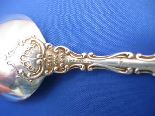 Antique Sterling Silver Powdered Sugar Sifter Spoon & 925 Teaspoon Group 8