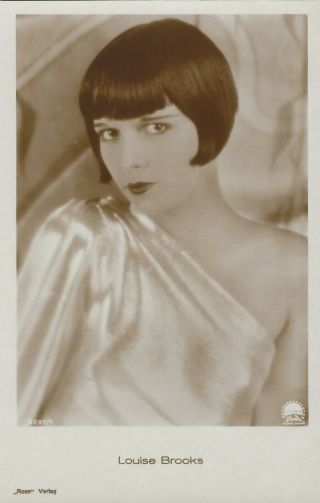 Vintage Postcard,  Rppc,  Louise Brooks,  Movie Star,  Rare