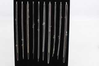 20 X.  925 Sterling Silver Trace & Rolo Chain Necklaces (39g)