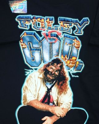 Xl Vintage Wwf Wwe Mick Foley Mr Socko Tee Sock Tshirt 90s Vtg Wrestling Usa