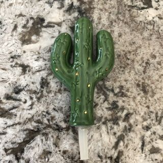 Nora Fleming Retired Cactus Mini Nf Initials Extremely Rare