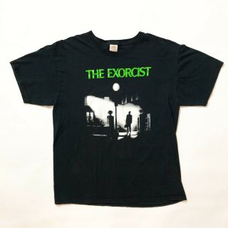 Vintage 1990s The Exorcist T Shirt Rare Horror Tee Movie 90s Goth Punk Sz Large