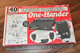 Vintage Realistic One Hander Cb Radio Trc - 462 Tandy Radio Shack 211528