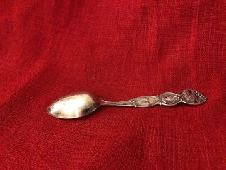 First American Mission Settlement Oregon Trail Map Sterling Souvenir Spoon 35G 2
