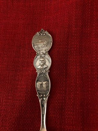 First American Mission Settlement Oregon Trail Map Sterling Souvenir Spoon 35G 4