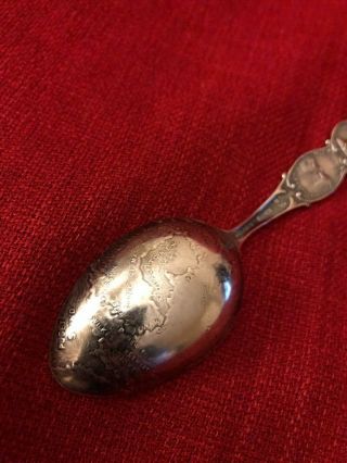 First American Mission Settlement Oregon Trail Map Sterling Souvenir Spoon 35G 6