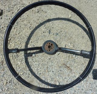 1965 65 1966 66 Chevy Chevrolet Impala Steering Wheel Black Vintage Oem