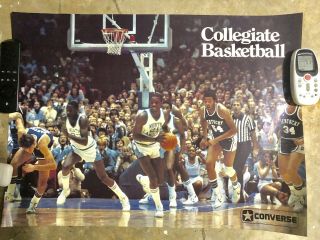 Authentic Vintage Rare Michael Jordan Unc/uk Converse Basketball Poster