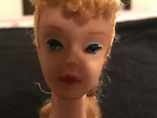 Vintage Barbie doll No.  5 Ponytail Ultra RARE Green ear read 2