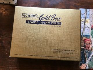 Rare Vintage Victory Gold Box Plywood Jig - Saw Jigsaw Puzzle 7101 200pc Pirates