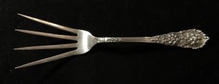 Sterling Silver Flatware - Reed And Barton Trajan Chipped Beef Serving Fork