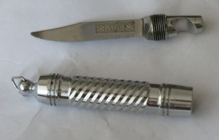 Pocket Folding Knife Bottle Opener Vintage Soviet Kubotan Key Chain Ussr Secret