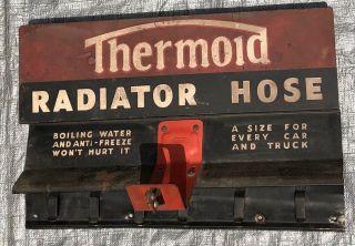 Vintage Thermold Radiator Hose Store Display Rack Metal Sign Gas & Oil 2