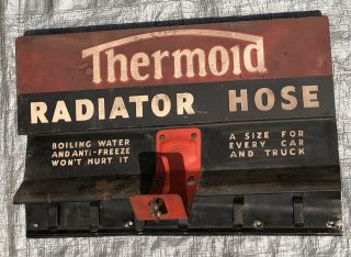 Vintage Thermold Radiator Hose Store Display Rack Metal Sign Gas & Oil 3