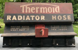 Vintage Thermold Radiator Hose Store Display Rack Metal Sign Gas & Oil 4