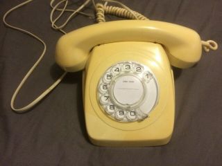 Vintage Telephone Dial 1970s - 1980s Retro Rotary Phone Fone Antique