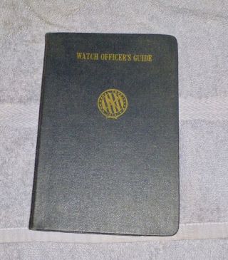 Vintage Watch Officers Guide 1941 U.  S.  Navy With Insert,  Table Of Honors