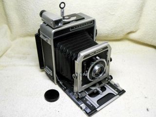 Vintage Graflex Graphic 4x5 Camera W/ Synchro Compur 127mm Ektar Lens