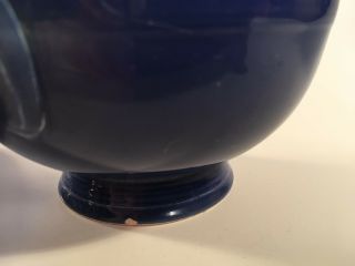 Fiestaware Covered Onion Soup in Cobalt Blue Glaze Rare 6