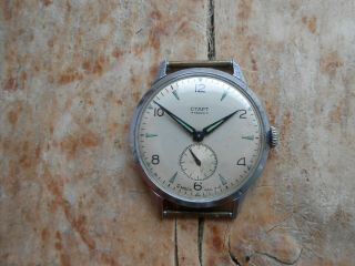 Men ' s vintage oversize 36mm soviet mechanical wrist watch START,  USSR,  1950s 2