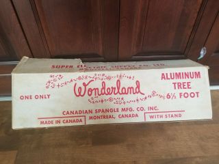 Vtg Aluminum Christmas Tree 6 