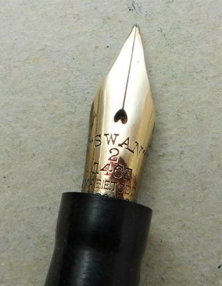 Swan Mabie Todd Leverless Fountain Pen Vintage 6