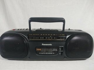 Vintage Panasonic Rx - Fs470a Boombox Stereo Radio Cassette Deck Player Recorder