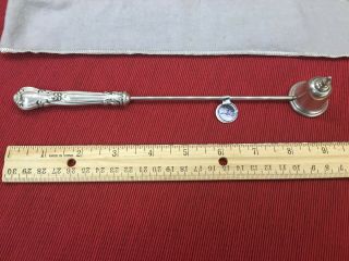 Antique Sterling Silver Gorham Chantilly 9.  5 " Candle Snuffer,