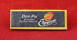 German Wwii Wehrmacht Dre - Pa Cigarette Rolling Paper Packet / Box