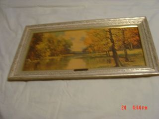 Vintage Robert Wood " By The Sawkill " Painting Framed Signed Exquisite Frame