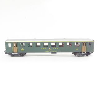 Vintage Hag Swiss Made Ho Scale Sbb Cff Green Passenger Car Train 10 "
