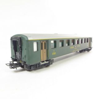 Vintage HAG Swiss Made HO Scale SBB CFF Green Passenger Car Train 10 