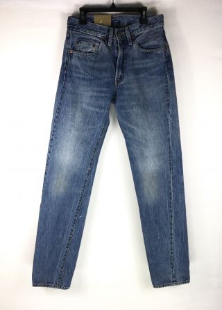 Levi’s Vintage Clothing 1954 501ZXX Big E Selvedge Jeans 32x32 Distressed RARE 3