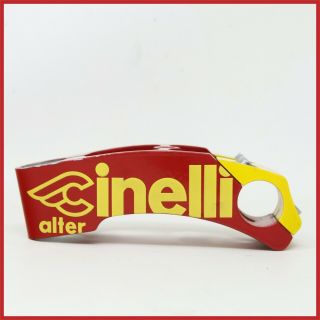 Cinelli Alter Ahead Threadless Stem Once Silver Red 115mm 1 " Inch Vintage 90s