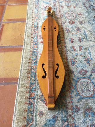 Vintage Wooden Appalachian,  Mountain,  Dulcimer String Instrument Zither Signed