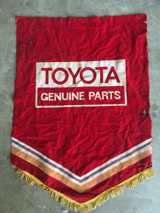 Rare Vintage Toyota Parts Shop Banner / Flag.  60,  S 70,  S Honda Nissan