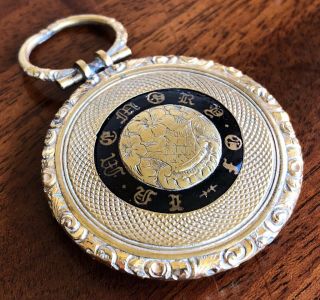 An Antique 19th Century Unmarked Yellow Metal Mourning Locket.  “in Memory Of”.
