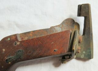 5 Leatherworking Tools Round/Crescent Knives & 1858 Patent Chamfer Gauge Old Vtg 3