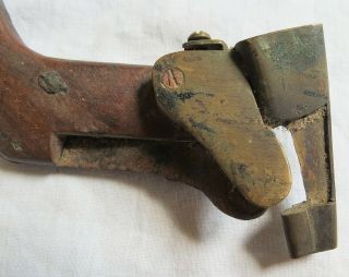 5 Leatherworking Tools Round/Crescent Knives & 1858 Patent Chamfer Gauge Old Vtg 4