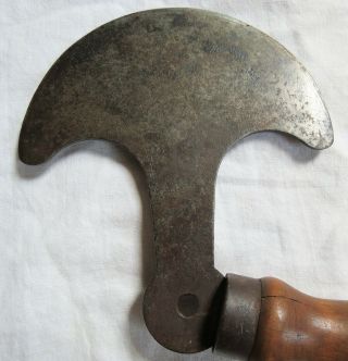 5 Leatherworking Tools Round/Crescent Knives & 1858 Patent Chamfer Gauge Old Vtg 8