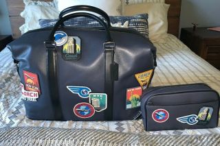 Coach Voyager Duffle And Travel Kit Vintage Patches Nwt F72944 And F73093