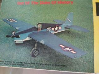 Sterling F6f Hellcat Control Line Model Kit S46 Ws 42 Engine.  19 To.  35 Vintage