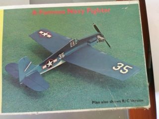 Sterling F6F Hellcat Control line Model Kit S46 WS 42 Engine.  19 to.  35 vintage 2