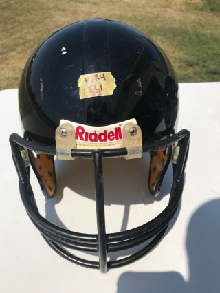 Vintage Riddell Vsr4 Adult X - Large Football Helmet (black W/ Black Face Mask)