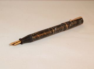 VINTAGE MABIE TODD SWAN VISOFIL VT340 / 76 FOUNTAIN PEN - RARE - PLUNGER - C1937 6