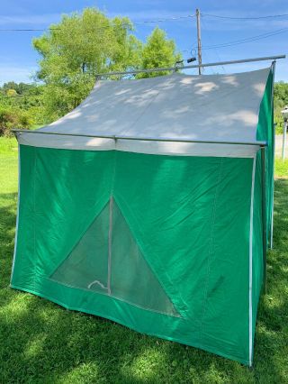 Vintage Coleman Tent American Heritage Canvas 9.  8 x 7.  2 8491B815 Camping 4