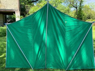Vintage Coleman Tent American Heritage Canvas 9.  8 x 7.  2 8491B815 Camping 5