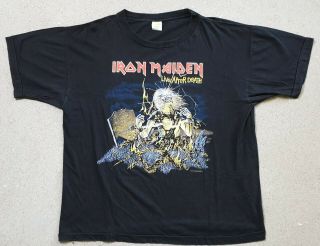Iron Maiden Shirt Heavy Metal Vintage 1985 Iron Maiden Live After Death